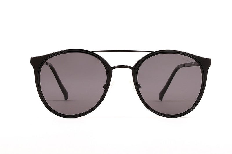 VEGAS Full Rim Round Unisex Grey  Sunglasses V2105 C1 - Image 1